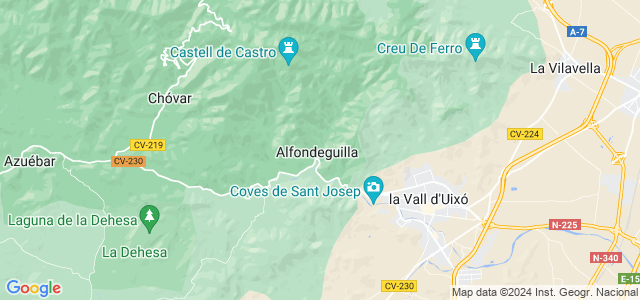 Mapa de Alfondeguilla