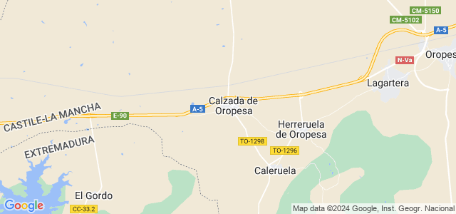 Mapa de Calzada de Oropesa