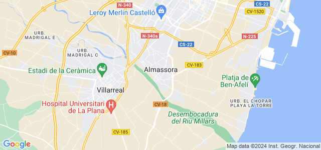Mapa de Almazora - Almassora