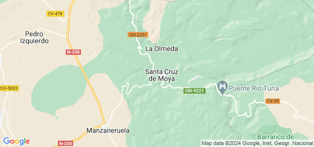Mapa de Santa Cruz de Moya