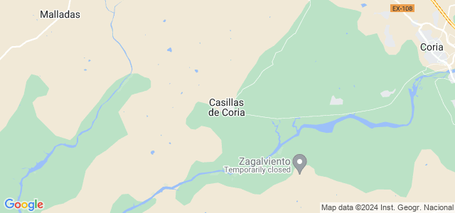 Mapa de Casillas de Coria