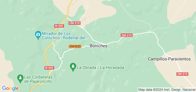 Mapa de Boniches