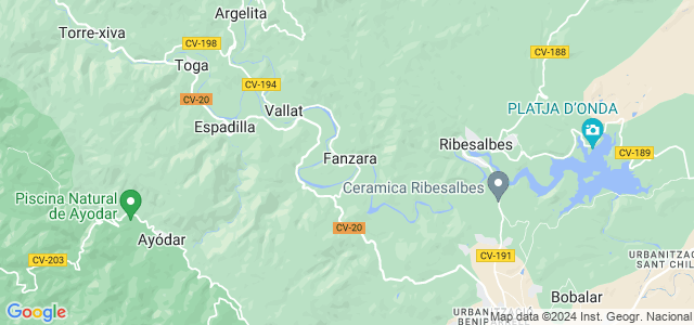 Mapa de Fanzara