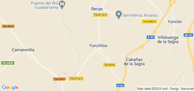 Mapa de Yunclillos