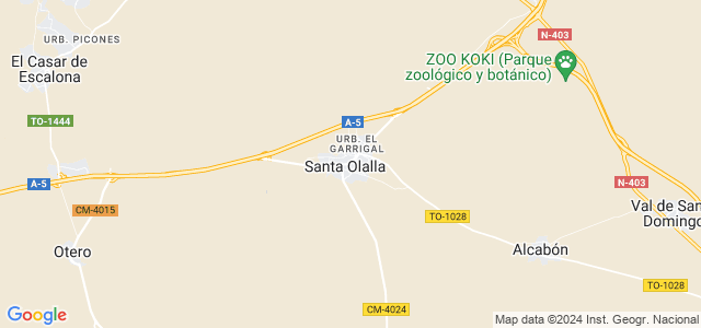 Mapa de Santa Olalla