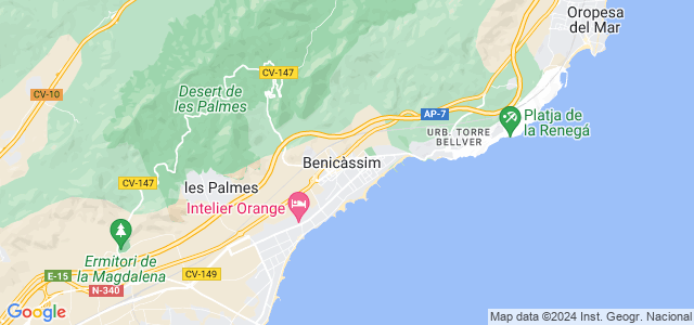 Mapa de Benicasim - Benicàssim