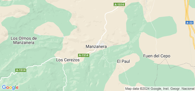 Mapa de Manzanera