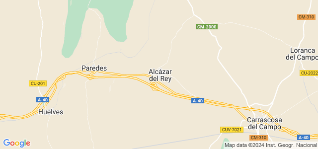 Mapa de Alcázar del Rey