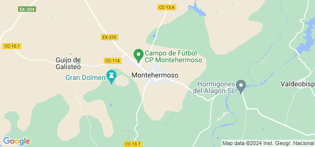 Mapa de Montehermoso