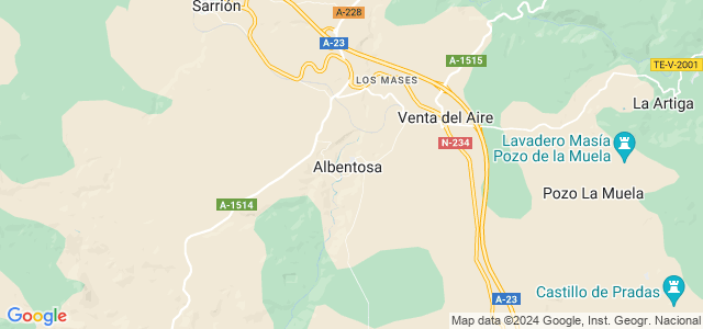 Mapa de Albentosa