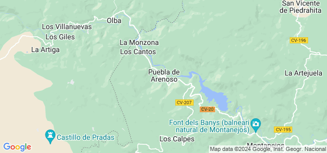 Mapa de Puebla de Arenoso