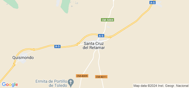 Mapa de Santa Cruz del Retamar