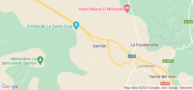 Mapa de Sarrión