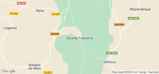 Mapa de Saceda-Trasierra