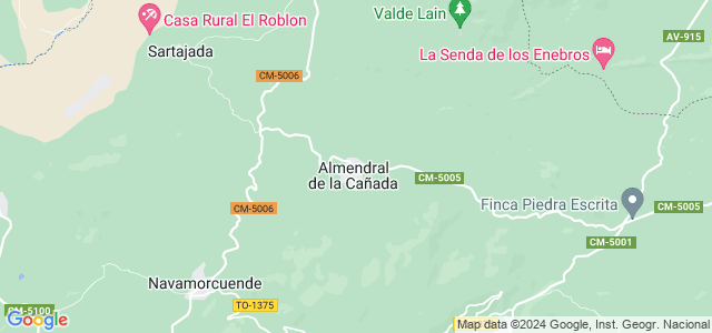 Mapa de Almendral de la Cañada