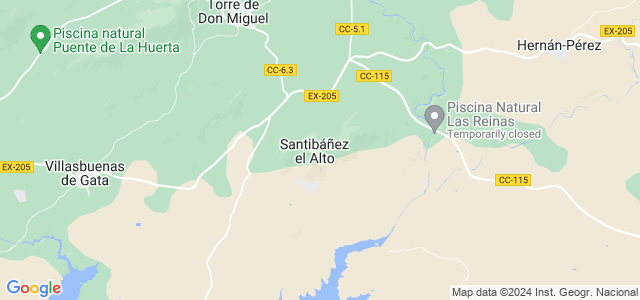 Mapa de Santibáñez el Alto