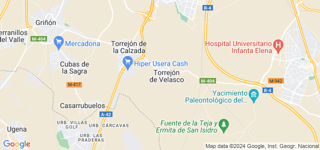 Mapa de Torrejón de Velasco