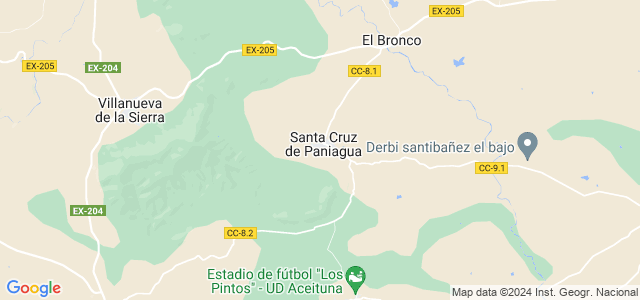 Mapa de Santa Cruz de Paniagua