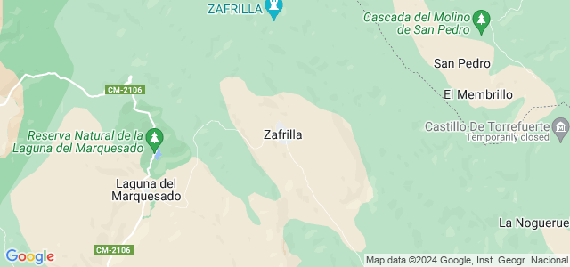 Mapa de Zafrilla
