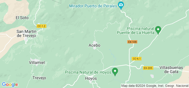 Mapa de Acebo