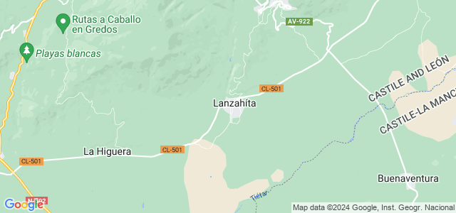 Mapa de Lanzahíta