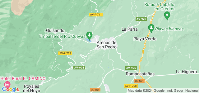 Mapa de Arenas de San Pedro