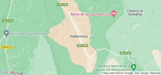 Mapa de Valdemeca