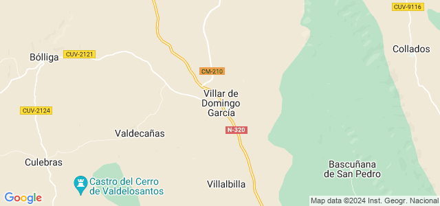 Mapa de Villar de Domingo García