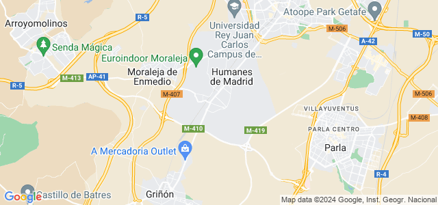 Mapa de Humanes de Madrid