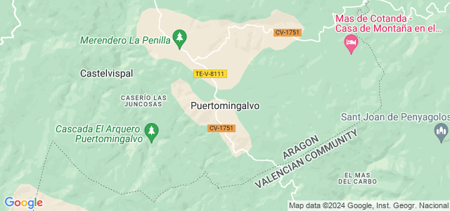 Mapa de Puertomingalvo