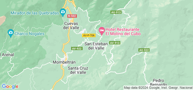 Mapa de San Esteban del Valle
