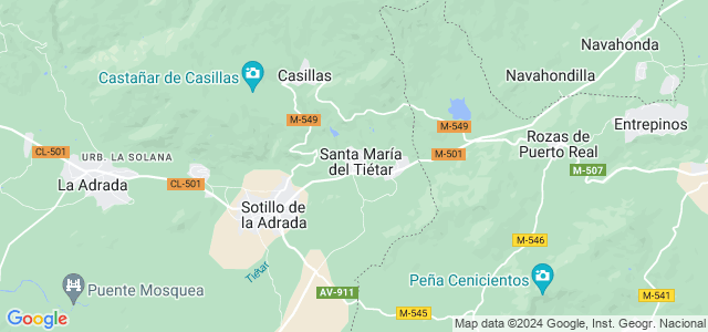 Mapa de Santa María del Tiétar