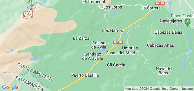 Mapa de Solana de Ávila