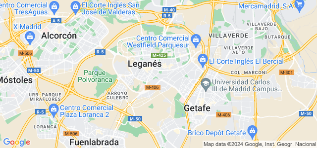 Mapa de Leganés