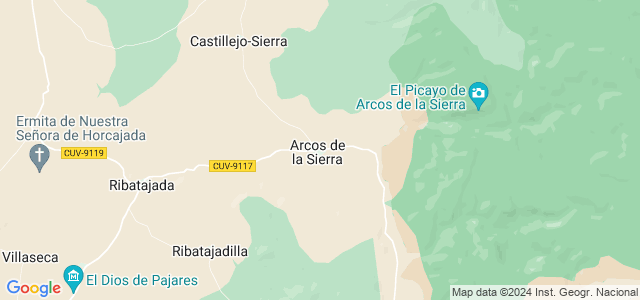 Mapa de Arcos de la Sierra