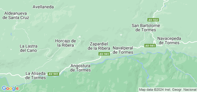 Mapa de Zapardiel de la Ribera