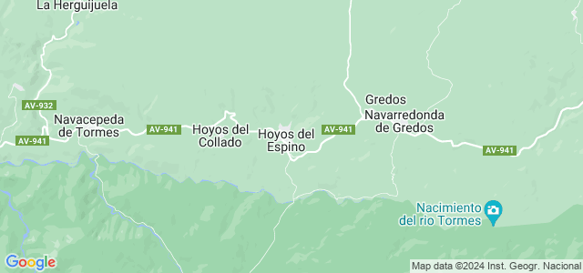 Mapa de Hoyos del Espino