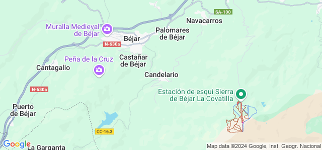 Mapa de Candelario