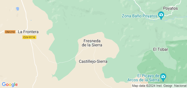 Mapa de Fresneda de la Sierra
