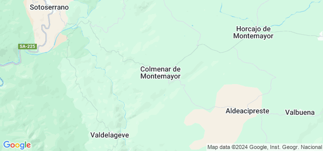 Mapa de Colmenar de Montemayor