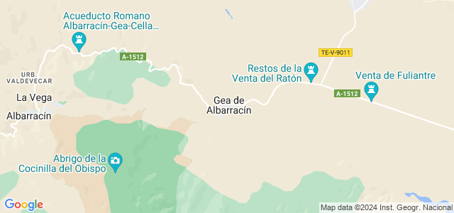 Mapa de Gea de Albarracín