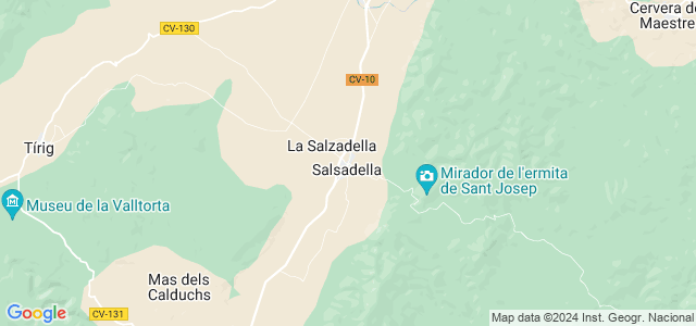 Mapa de Salzadella