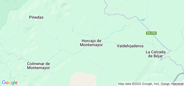 Mapa de Horcajo de Montemayor