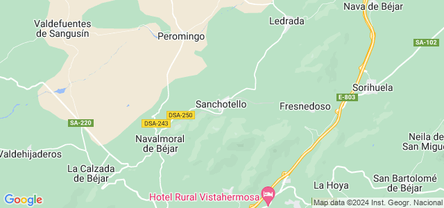 Mapa de Sanchotello