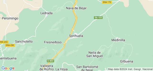 Mapa de Sorihuela