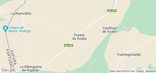 Mapa de Puebla de Azaba