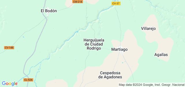 Mapa de Herguijuela de Ciudad Rodrigo