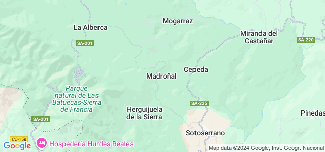 Mapa de Madroñal