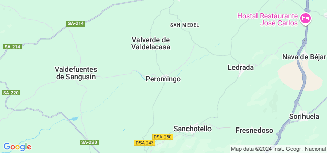 Mapa de Peromingo