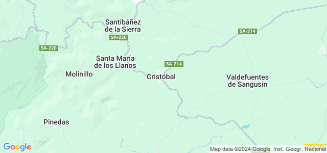 Mapa de Cristóbal